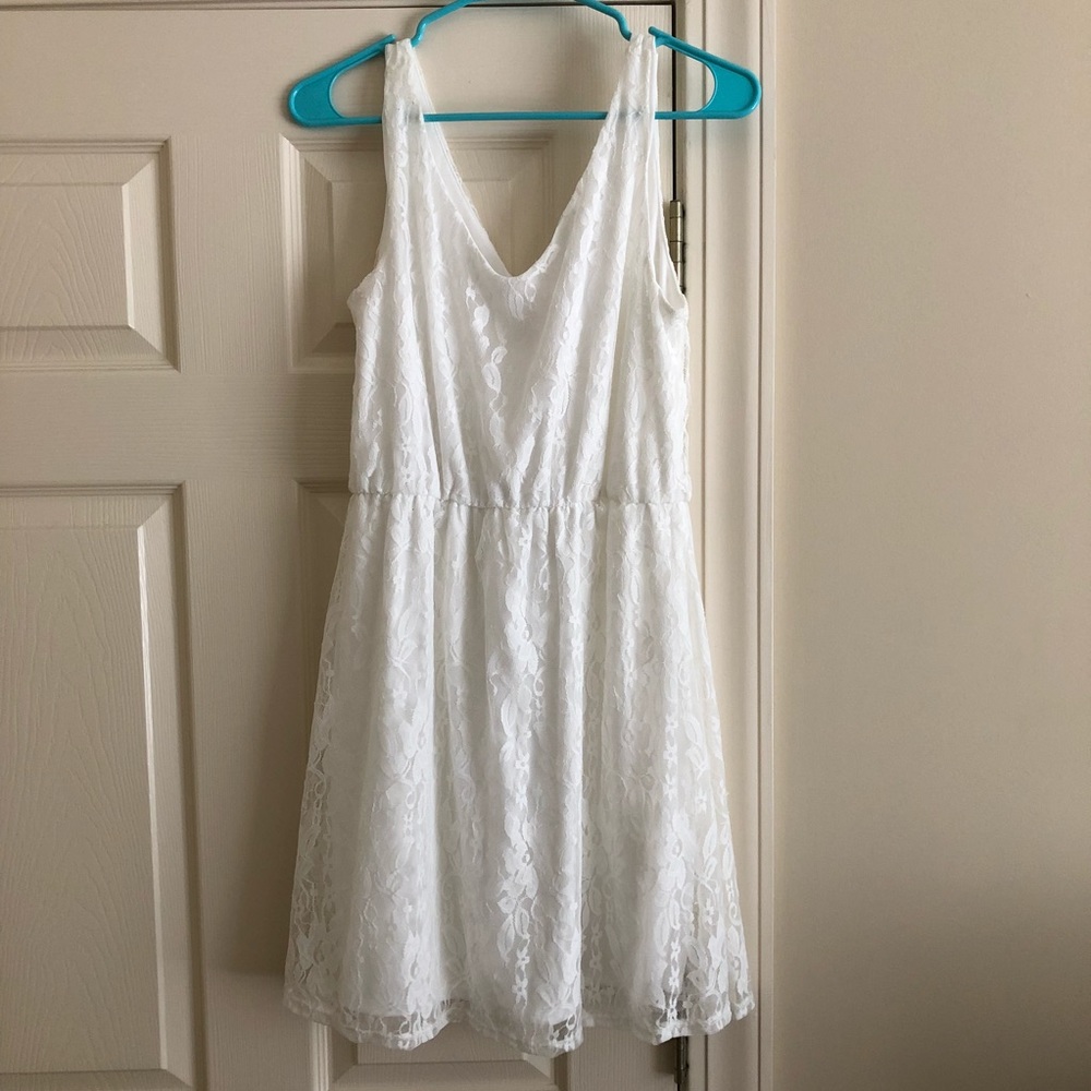 Charming Charlie White Lace Dress